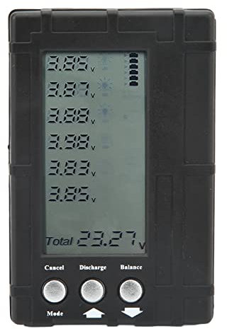 3-in-1-Batteriekapazitätsprüfer, Balancer, Entlader, Leichtes Digitales LCD-Display, Batteriemessgerät für Modellflugzeuge