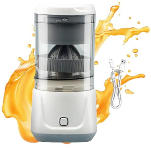 Spremiagrumi automatico a separazione, 2025 nuova macchina portatile senza fili, spremiagrumi ricaricabile con cavo USB e spazzola per la pulizia, spremiagrumi multifunzionale per la casa