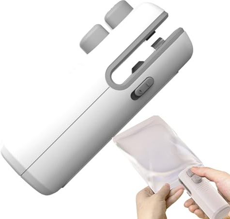 Nixiara Chip Bag Crimper, Selladores de bolsas de chips | Pequeños selladores y cortadores de alimentos recargables | Equipo compacto de embalaje de alimentos, herramientas de de chips