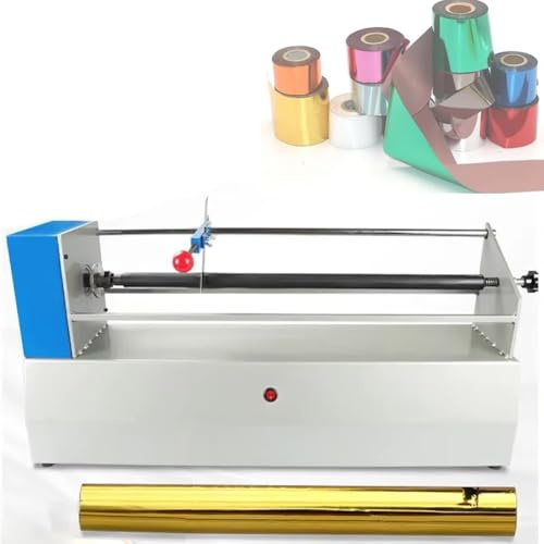 Heißfolien-Papierrollenschneidemaschine zum Drucken, Verpacken, Lederhandwerk, Bürogebrauch, verstellbare Breite, einfache Bedienung