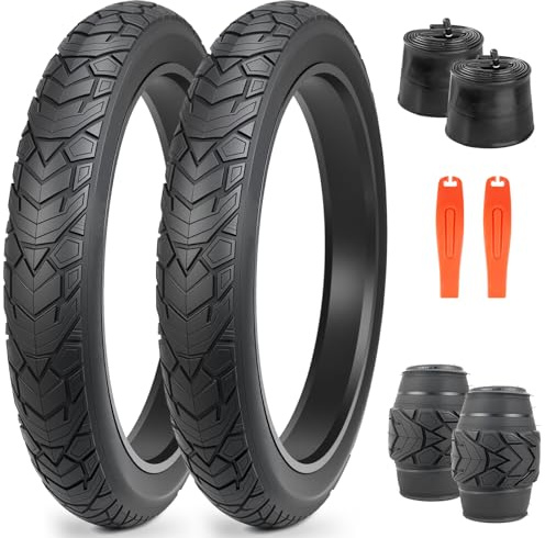 ZUKKA Fat Bike Tire 20/26 x 4,0 Zoll Mountain Bike Tire | Fat Tire 20/26 Zoll, Heavy Duty, Deep Grooves, Foldable Replacement, All Terrain