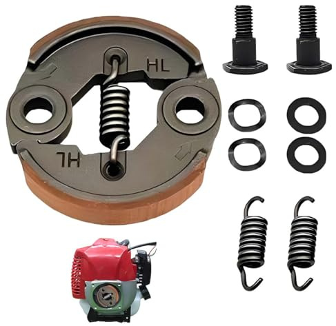 1 set Frizione per tosaerba del decespugliatore Attrezzo da Giardino Attrezzo da Giardino Tosaerba Sostituzione delle Parti del tagliaerba, Frizione + molla del tosaerba(per GX35/140/139/40-5/TU43)
