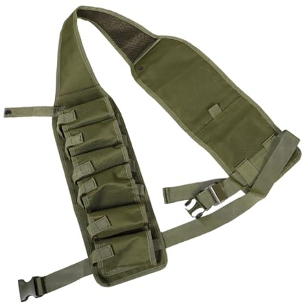 Bierweste 12-Fach Grün Canvas Getränkegürtel für Wandern | Verstellbarer Gürtel mit Schnalle, Mehrere Taschen für Getränke, Robustes Design für Camping und Klettern, Oktoberfest Feier