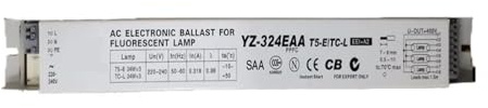 Balasto electrónico, Rectificador de balasto electrónico de CA YZ-324EAA for lámpara fluorescente T5HO T5-E TC-L 3 x 24 W, caja de lámpara de acuario