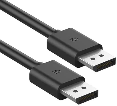 ZZA Basics DisplayPort 2.1 Cable,DP Cable 32.4Gbps High-Speed(5K@160,5K@240,4K@240Hz, 4K@144Hz, 2K@300Hz,1K@320) HDR, HDCP 2.2, FreeSync G-Sync,Display Port for Gaming Monitor, Graphics, PC（ 4.9ft ）