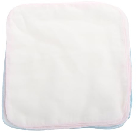 LOLIPPYY 20 piezas Toallas de Algodón para Niña Toallitas Saliva Lavables Doble Absorbente para Recién Nacido Infantil Suaves y Duraderas para Alimentación y Limpieza Diaria