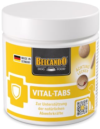 BELCANDO Vital-Tabs | 110 g | 40 Tabs | Integratore alimentare per cani | Con lievito di birra e vitamina C