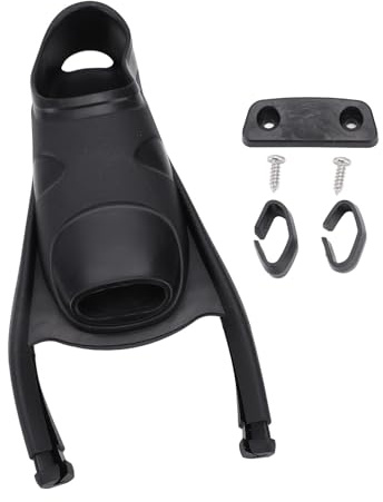ANKROYU Tauchflosse Fußtasche Freitauchen TPR Longblade Long Wing Premium Komfortables ergonomisches Design für Tauchen Schnorcheln Schwimmausrüstung Schwarz (L(43-44))