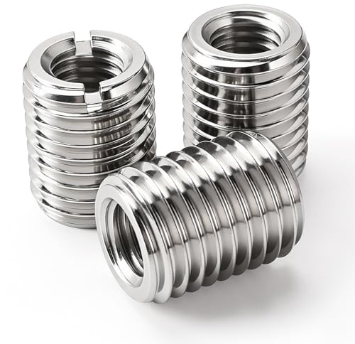 YYIGVMO 3 Stücke Gewindeeinsatz M16x2 Außengewinde auf M10x1.5 Innengewinde, Länge 20mm, Edelstahl Gewinde Adapter Hülse Reduziere Mutter, für Möbel, Automobile