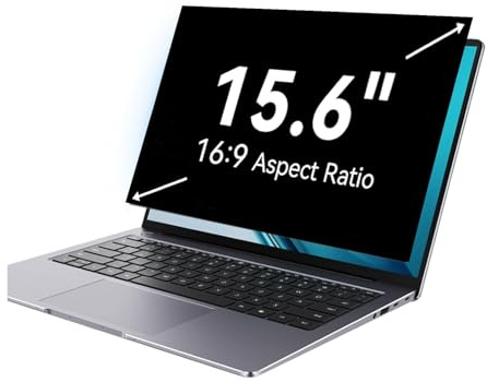 LINGDSWULING Filtre Confidentialité Magnétique pour Ordinateur Portable 13.3 Pouces 16:9 - Anti-lumière Bleue Anti-éblouissement pour HP/Dell/Acer/Lenovo/ThinkPad(15.6inch/34.4x19.4 cm)