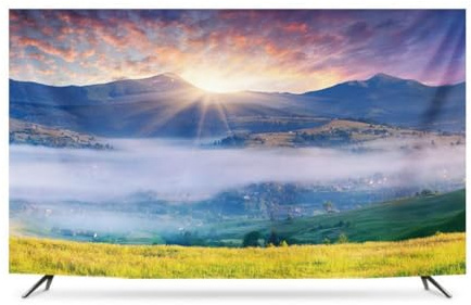 KRXSOBNV TV Cover, 32-80 Inch for Curved/Flat LED LCD TVs Landscape Painting Living Room Bedroom Decoration(Mountain2,40-43inch)