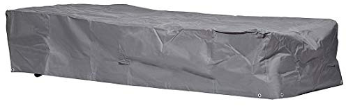 Mehr Garten Schutzhülle Gartenliege 210x75x40 cm, 600D Oxford | wasserdicht, UV-beständig, reißfest und winterfest - robuste Abdeckung für Sonnenliege mit Kordelzug für sicheren Halt