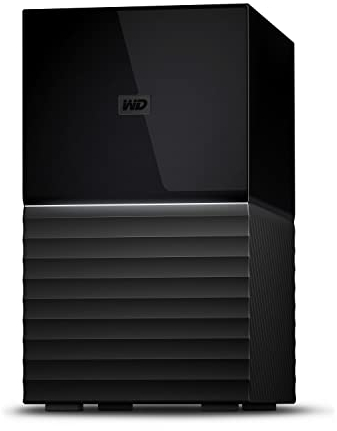 WD 16TB My Book Duo Hard Disk Esterno per Desktop RAID, USB-C/USB 3.2 Gen 1, Protezion con password, Software per la gestion e il backup, RAID 0/1, JBOD, Formatto per Windows and MacOS, Nero