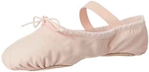 Bloch Dance Girl's Dansoft Split Sole Leather Ballet Slipper/Shoe, Theatrical Pink, 12.5 B US Little Kid