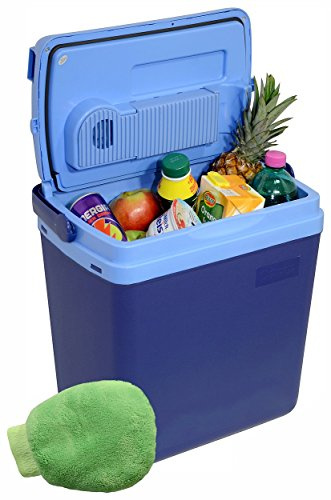 COMPASS 07121 Kühlbox 25l Blue 230/12V Display mit der Temperatur