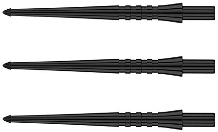 RÖD DRAGON Raptor GT svart ringade specialist dartpoäng - 1 set per förpackning