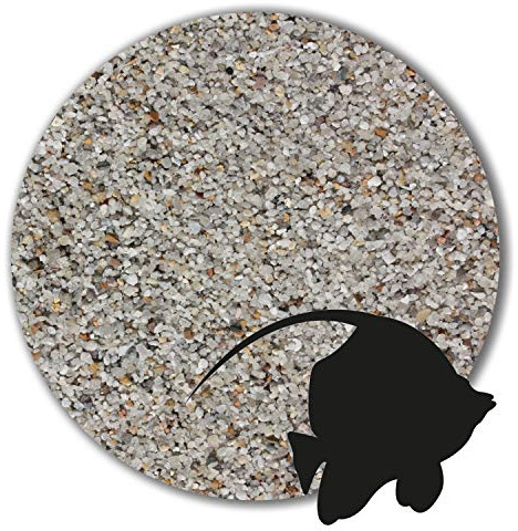 Anbobo 12.5 kg Aquariumsand Aquariumkies Aquariensand hellgrau große Auswahl 10 Körnungen (1,0-2,0 mm)