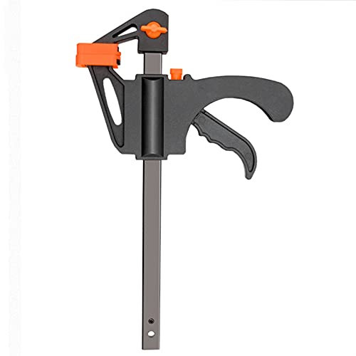Ratchet Bar Clamps, 4 Inch Clip Quick Ratchet Release Speed Squeeze Wood Working Work Bar F Clamp Clip Kit Spreader Gadget Tools DIY Hand Tool (Color : Orange, Number of Pieces : 4Inch 4Pcs Set)