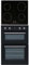 SIA DO102 60cm Black Built In Double Electric Fan Oven With Digital Timer & SIA INDH60BL 60cm Black 4 Zone Touch Control Induction Hob & Child Lock