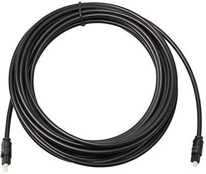 Kisbeibi Adaptador de cable de audio SPDIF Toslink de fibra óptica digital, conectores macho a macho (tamaño: 10 m)