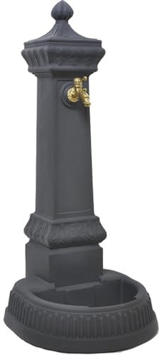 Decorspace Fontana Brera in resina per esterno e giardino Made in Italy da 120 cm (Antracite)
