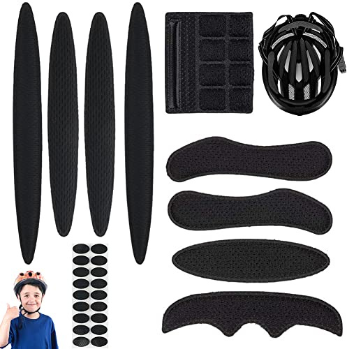 Universal Schaumstoff-Ersatzpolster für Fahrradhelme mit Klett | für Mtb Helm, Kinderhelm, Airsoft Helm, Motorradhelm