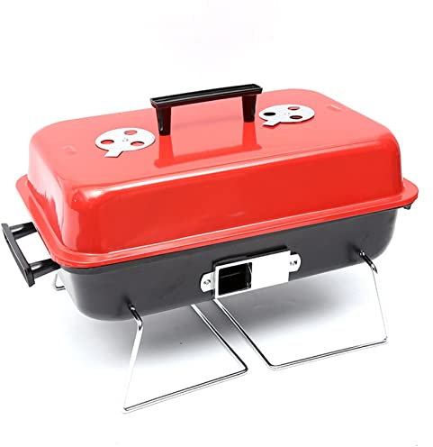 Gasgrill Tragbarer BBQ-Herdgrill Klappbarer Holzkohle-BBQ-Grill Edelstahl-Grillnetz Outdoor-Camping-Kochen Picknick-Grill-Werkzeuge
