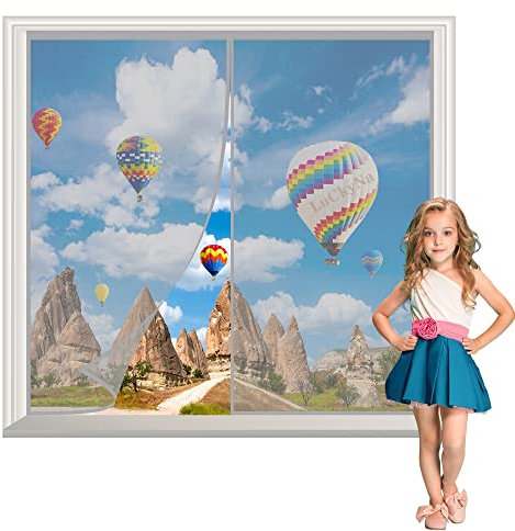 Insektenschutzrollo 110x210cm Grau Magnetisch Moskitoschutz Fliegenvorhang Automatisches SchließEn Einfache Installation für Wohnzimmer Terrassentür