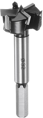 Kvartsman Forstner borr 32 mm (1–1/4 tum) volfram hårdmetall 3 flöjter borrning skogstner bit för gångjärn trä hål borrning träarbete