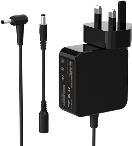 BIUBOTY 65W Laptop Charger for ASUS VivoBook ZenBook 4.0*1.35mm&5.5*2.5mm | 19V 3.42A Adapter Comaptible with Asus VivoBook 14 15 S14 S15 ZenBook X540S X540L X540UA UX303U UX305 UX305C UX330U UX430U