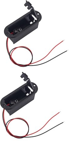 OSALADI 2piezas Caja De Batería para Guitarra con Cable Conector Carcasa De Duradera y Práctica para Uso Musical