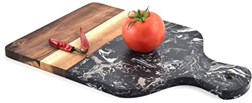 WENTOR Spacious Household Square Bread Cutting Board W/Handle Charcuterie Boards Book Slate Cheese Boards Party Decorative Tray Wedding Use Multifunction