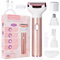 ACWOO Rasoio Elettrico Donna, 4 in 1 Epilatore Senza Fili, Ricaricabile Epilatore viso, Depilatore Donna Multifunzione a Secco e Bagnato per Una Rasatura Delicata e Accurata, Impermeabile