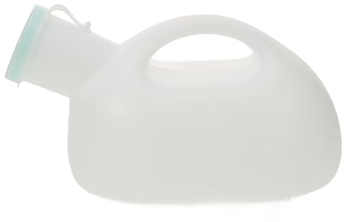 HOMOCONO Urinario PortáTil Para Hombre Con Tapa Botella De Orina De Gran Capacidad 2000ml Orinal De PláStico Para Viajes Camping Y Uso En Coche