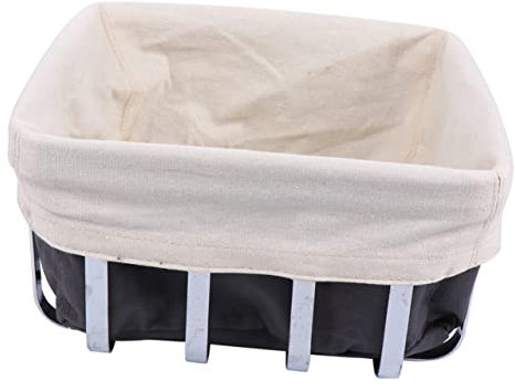 Amosfun Bread Bin Basket Organizer Stainless Steel Bread Baking Basket for Kitchen
