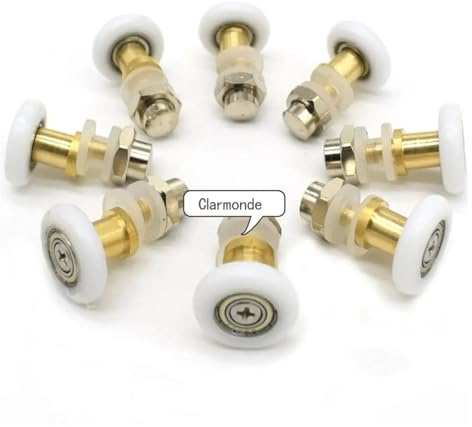 GBZIJIE Roulette Porte Coulissante 2pcs / 4pcs / 8pcs / Porte de Douche partialité Patin À roulettes/Coureurs/Roues/poulies diamètre 25 mm Roulette Porte Coulissante Douche(2pcs,27mm)
