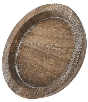 POPETPOP Bandeja De Madera para Platos Velas Decoración Vintage Decoración para Mesa De Centro Decoración del Hogar Mesa De Centro Bandeja De Mostrador Bandejas Decorativas Cuenco