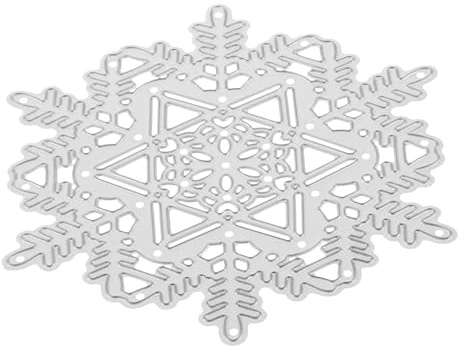 Angoily Metallschablonen Für Weihnachtskarten Stanzformen Mit Schneeflocken-vorlagen in Sechs Formen Prägeformen Für Scrapbooks Stanzformen Für Weihnachtskarten-dekor