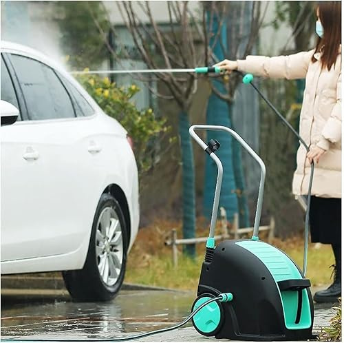 HGOuhK Portamangueras Carrete for Manguera de jardín retráctil automático for riego de Flores, Lavado de Autos y Limpieza del Suelo.(65ft)