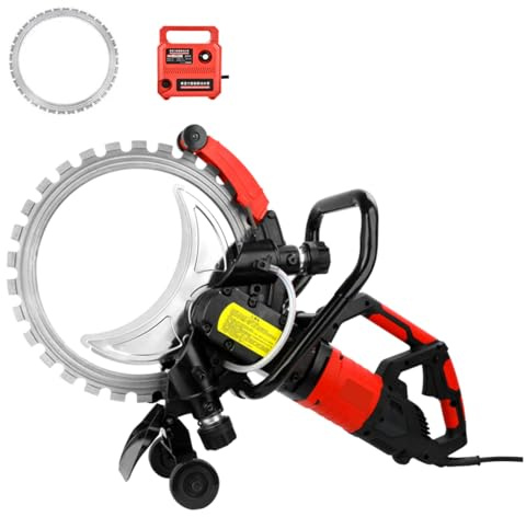Sega Elettrica Toroidale per Calcestruzzo, Sega per Calcestruzzo a Umido con Abbattimento Polveri ad Acqua, Macchina Elettrica per Scanalature a 3000 Giri/Min, per Calcestruzzo, Barre D'armatura
