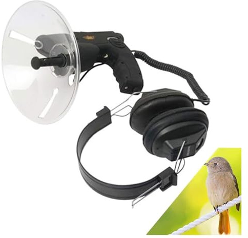 Microfono Direzionale Parabolico, Dispositivo di ascolto bionico Spy Ear, dispositivo di ascolto a lungo raggio fino a 300 piedi, ingrandimento 8x for telescopio di ascolto degli uccelli