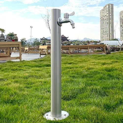 Réservoir d'eau, Colonne d'eau en Acier Inoxydable 304 - Tuyau d'arrosage autoportant pour Lavage de Voiture et arrosage de Jardin, Distributeur d'eau antigel