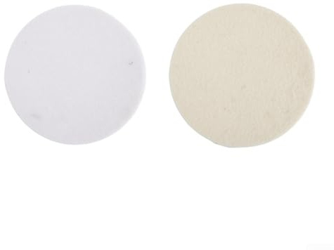 2pcs Wool Felt Polishing Pad Wheels for For car Glass Stainless Steel Tableware Furniture and Wood Polishing (7inch)