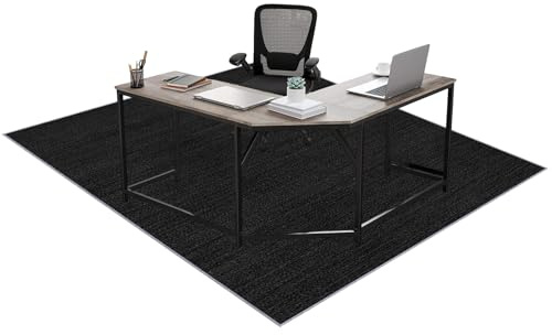 QUIYAEZY Alfombrillas para Sillas de Oficina, Antideslizante Protector Suelo, Alfombra Silla Gaming, Grande Protector Suelo Silla Ruedas, Protectores de Suelos Duros 60 x 110 cm
