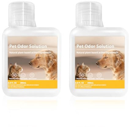 Soluzione per la pulizia degli odori degli animali domestici, compatibile con Dreame Aqua10 Ultra/Aqua10 Ultra Track Robot Aspirapolvere per la rimozione degli odori del pavimento, 200 ml (2 pezzi)