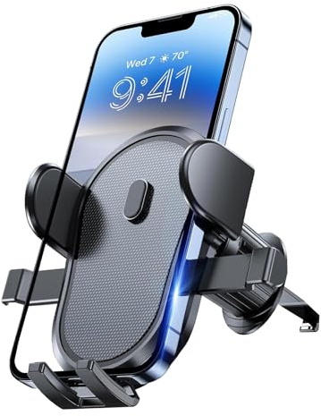 LDJYEONS Porta Cellulare Auto, Supporto Telefono Auto per Presa D'aria Dell'Auto, Rotazione a 360°, Adatto Per iPhone, Samsung 4.0‘-7.2’'
