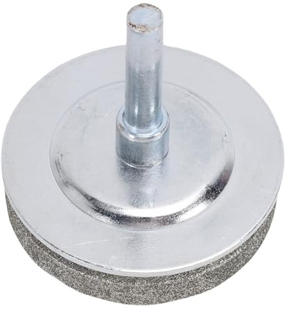 Luocute Affûteur de Lames de Tondeuse à Gazon diamanté, Construction Entièrement Métallique 100 avec Support en Acier, Accessoires de Tondeuse à Gazon pour Toute Perceuse à Main