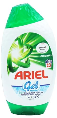 Ariel Original Liquid Gel Laundry Detergent 759ml – 23 Washes – Powerful Stain Removal & Freshness