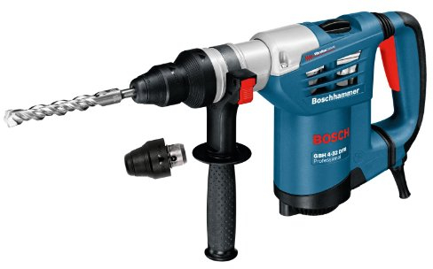 Bosch Professional Bohrhammer GBH 4-32 DFR (inkl. Maschinentuch, Schnellwechselbohrfutter 13mm, Wechselfutter SDS plus, Zusatzhandgriff, Fetttube, Einlage, L-BOXX)
