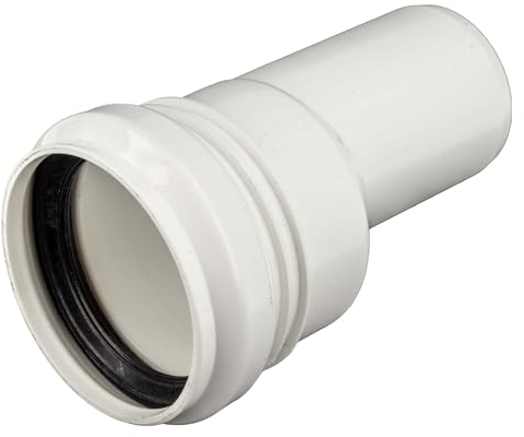 tecuro Reduzierrohr Ø 50 auf Ø 40 - ideal für HT-Systeme, heißwasserbeständig, Steckmuffe, Weiß, Polypropylen